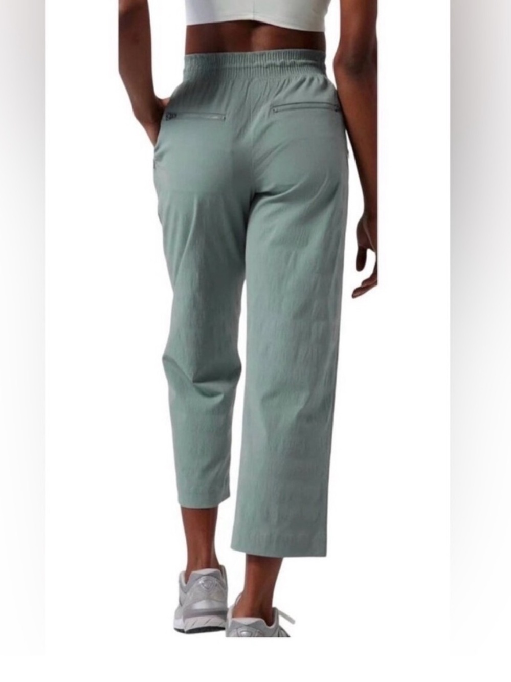 Athleta Sage Green Cropped Trekki Pants - Picture 2 of 5